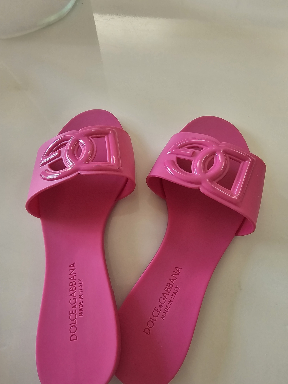 Dolce & Gabbana Pink Women's Slide Sandals - Picture 4 of 6